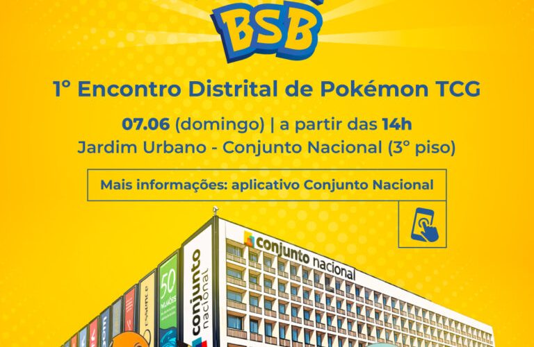 Brasília recebe Torneio Distrital de TCG de Pokémon no Conjunto Nacional neste domingo
