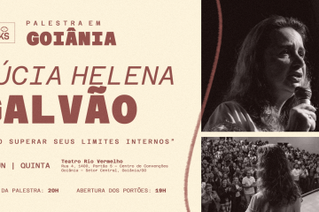 Lúcia Helena Galvão apresenta palestra sobre procrastinação, disciplina e superação emocional em Goiânia